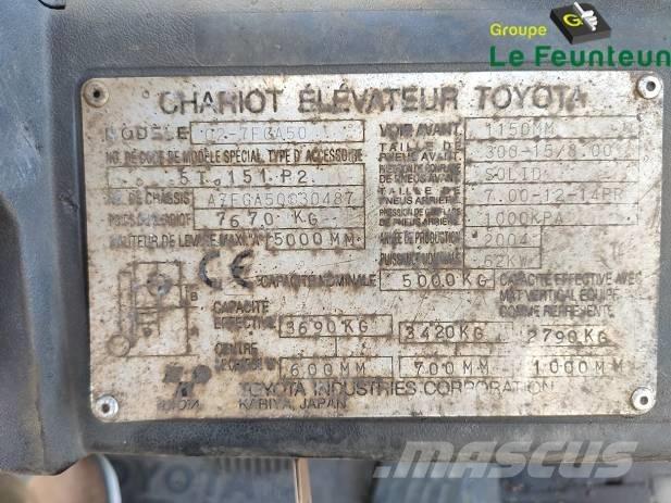 Toyota 02-7 FG A 50 Stivuitor GPL