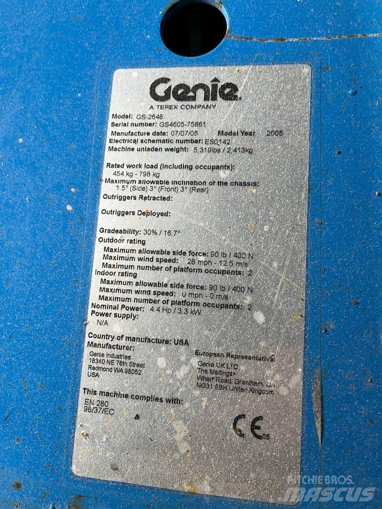 Genie GS 2646 Platforme foarfeca