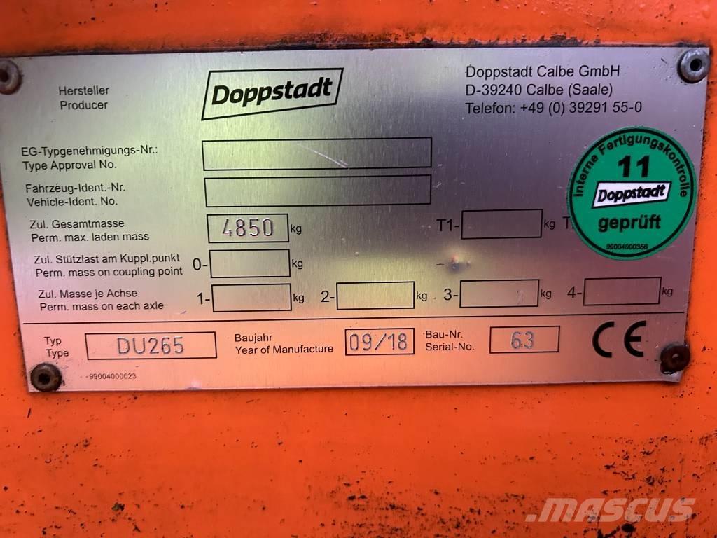 Doppstadt DU 265 Masina speciala pentru imprastiat gunoiul