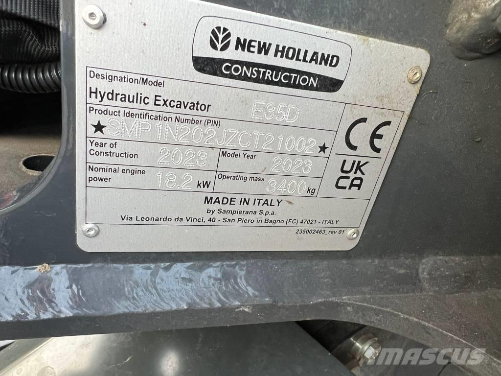 New Holland E 35 D Mini excavatoare < 7t