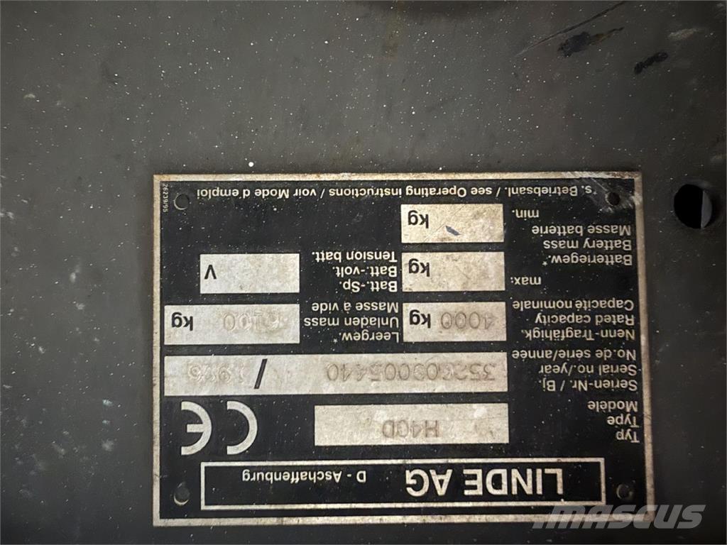 Linde H40D Stivuitor diesel