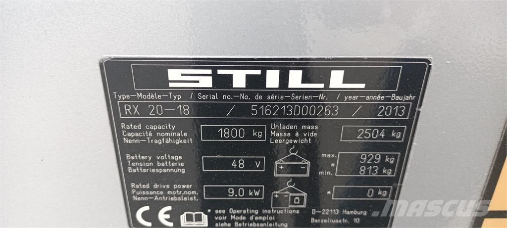 Still RX20-18 Stivuitor electric