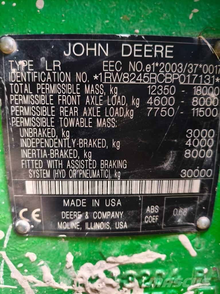 John Deere 8245 R Tractoare