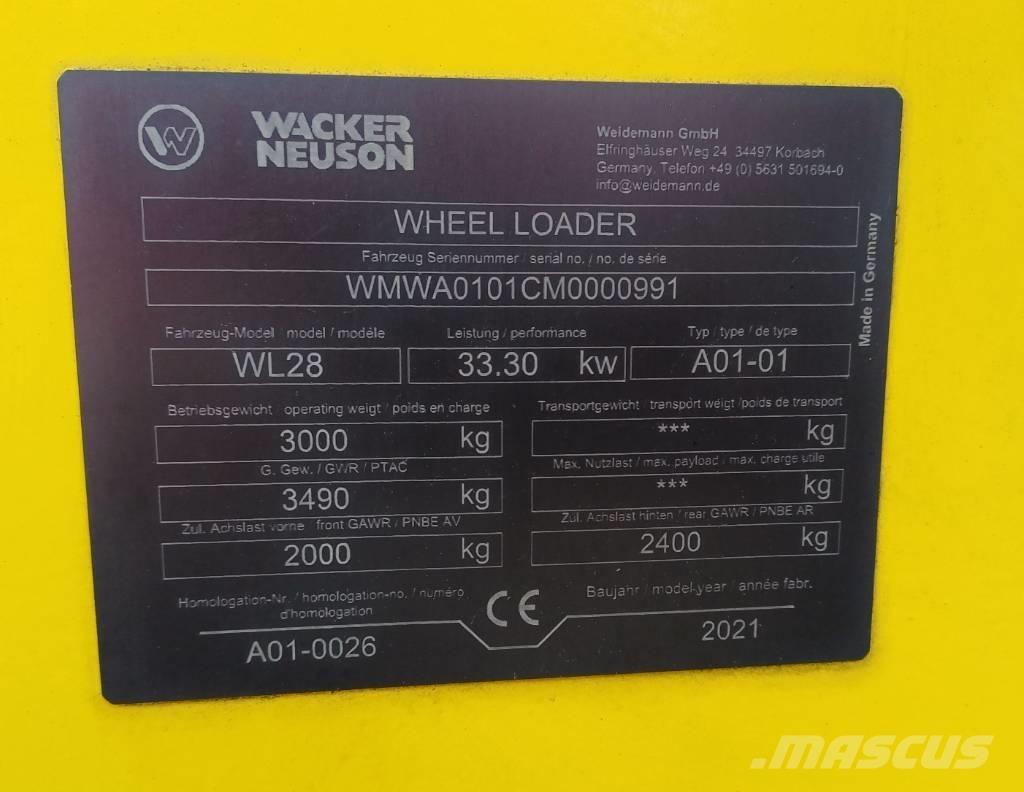 Wacker Neuson WL 28 Incarcator pe pneuri