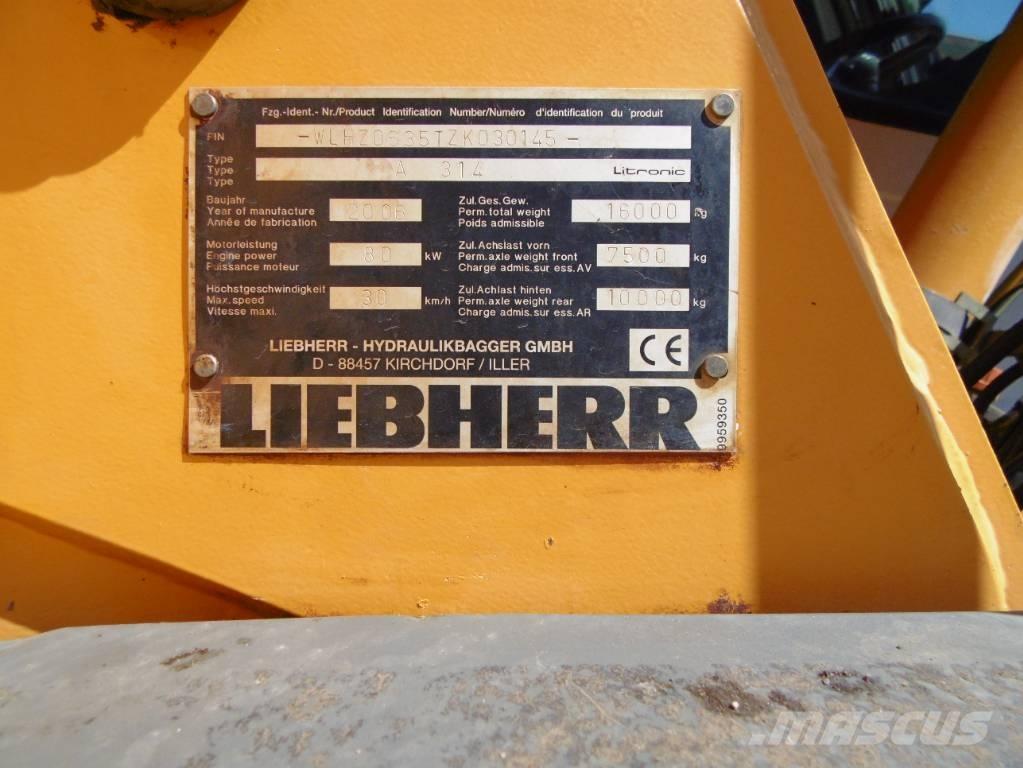 Liebherr A314 Excavatoare cu roti