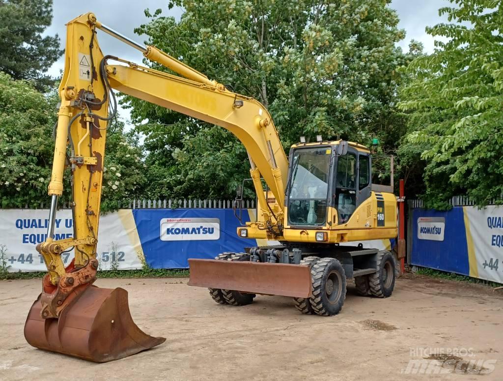 Komatsu PW 160-7 Excavatoare cu roti
