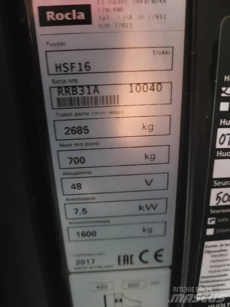 Rocla HSF16 Stivuitor cu catarg retractabil