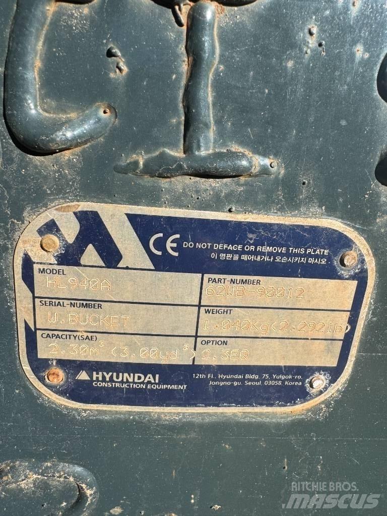 Hyundai HL 940 Incarcator pe pneuri