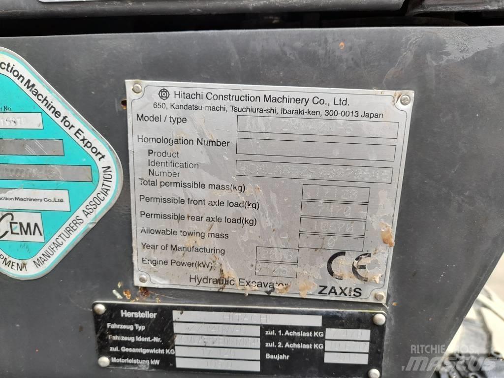 Hitachi ZX 140 W-6 Excavatoare cu roti