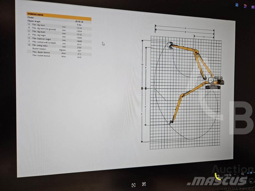 JCB JS 145 LR Excavatoare pe șenile
