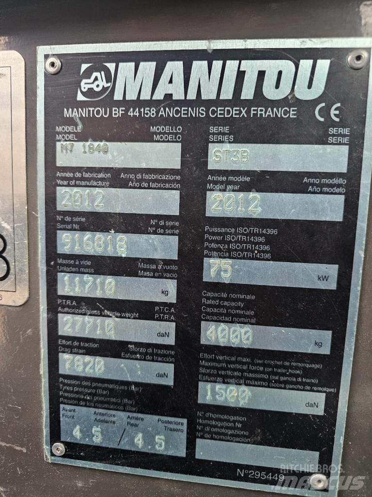 Manitou MT1840 Stivuitoare telescopice