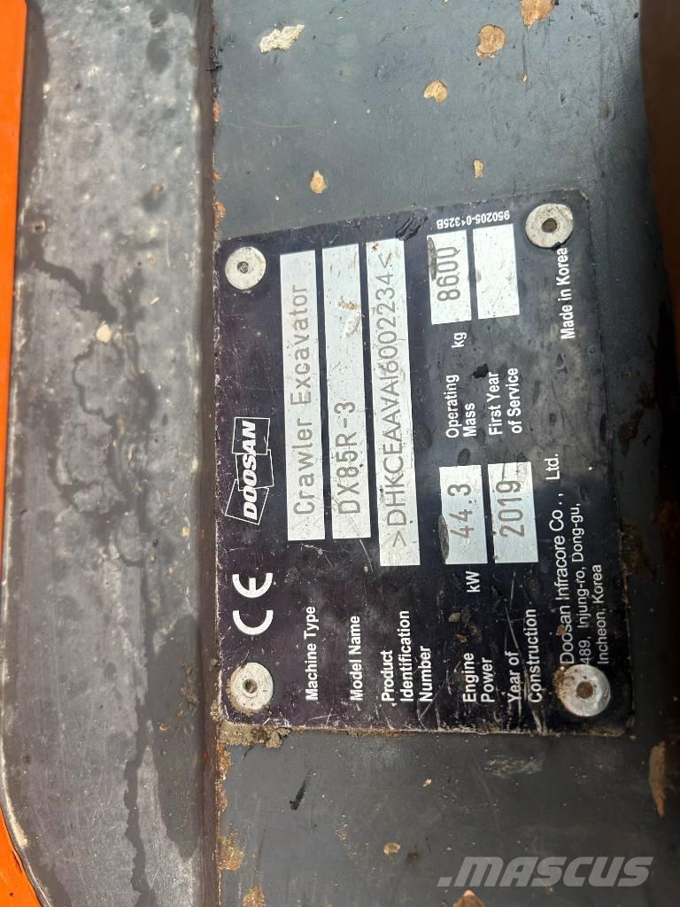 Doosan DX 85 R-3 Excavatoare 7t - 12t