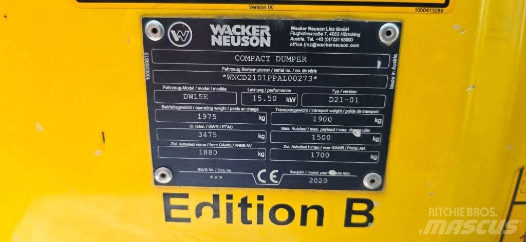 Wacker Neuson DW15e Minitractor de teren