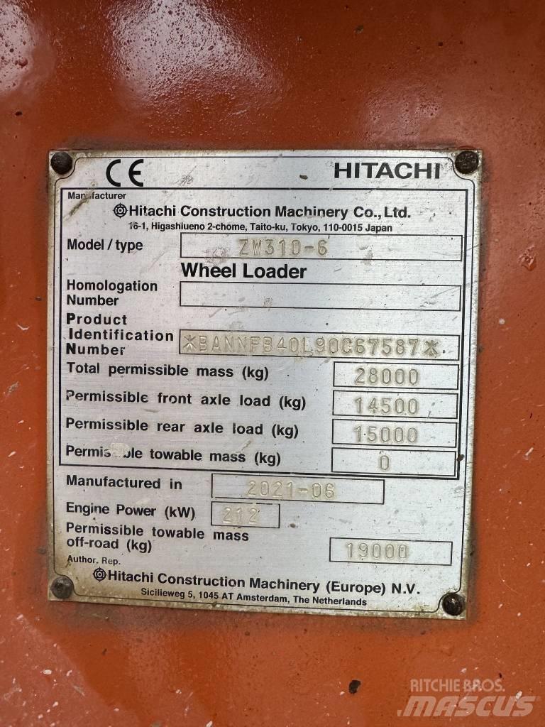 Hitachi ZW 310-6 Incarcator pe pneuri