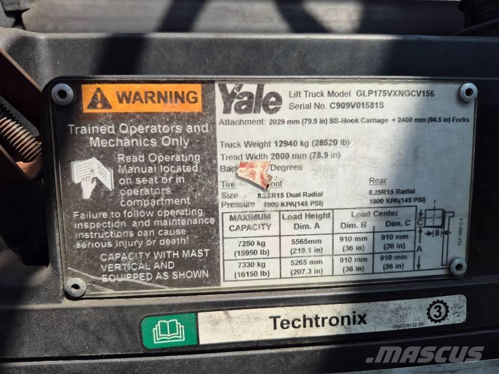Yale GLP175VXNGCV156 Strivuitoare-altele