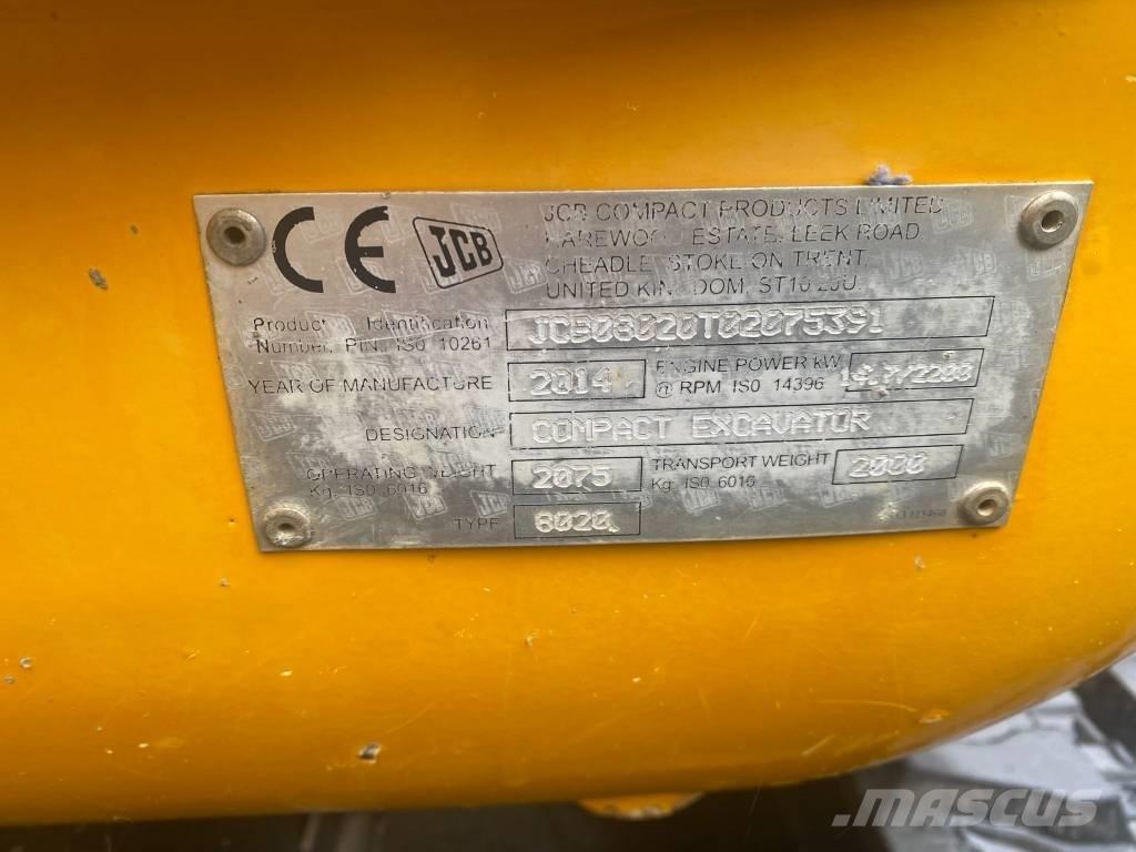 JCB 8020 Mini excavatoare < 7t