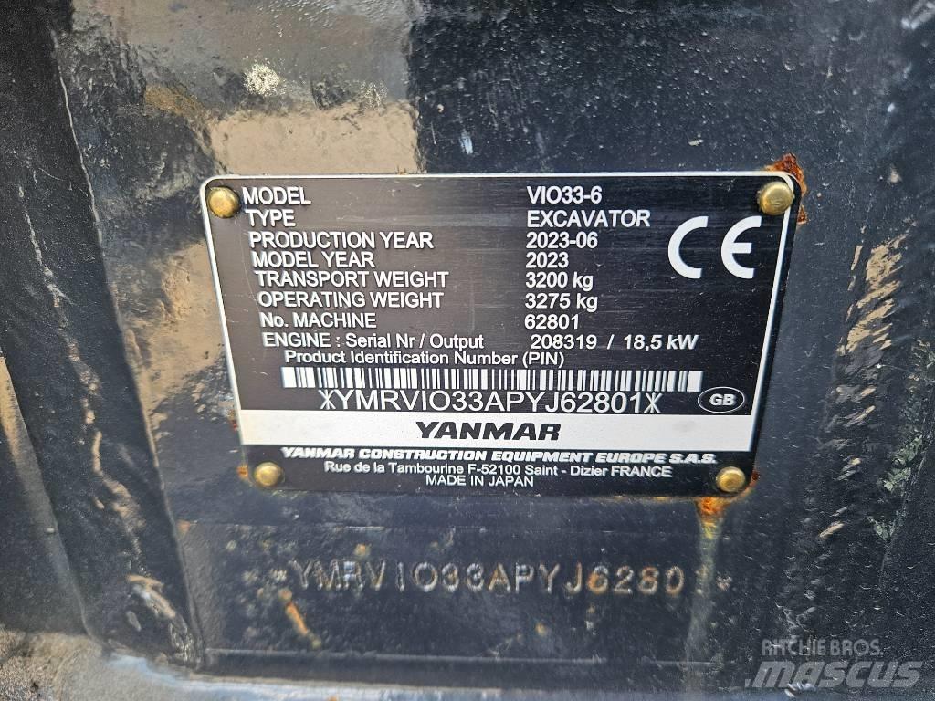 Yanmar Vio 33 Mini excavatoare < 7t