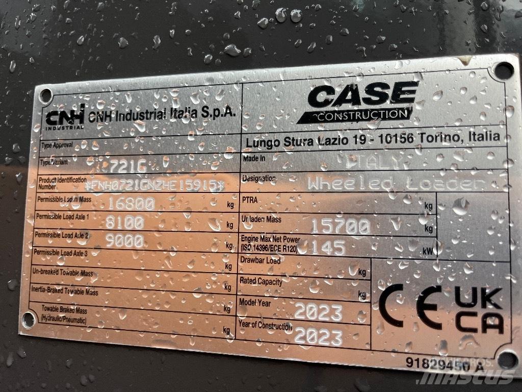 CASE 721 G Incarcator pe pneuri