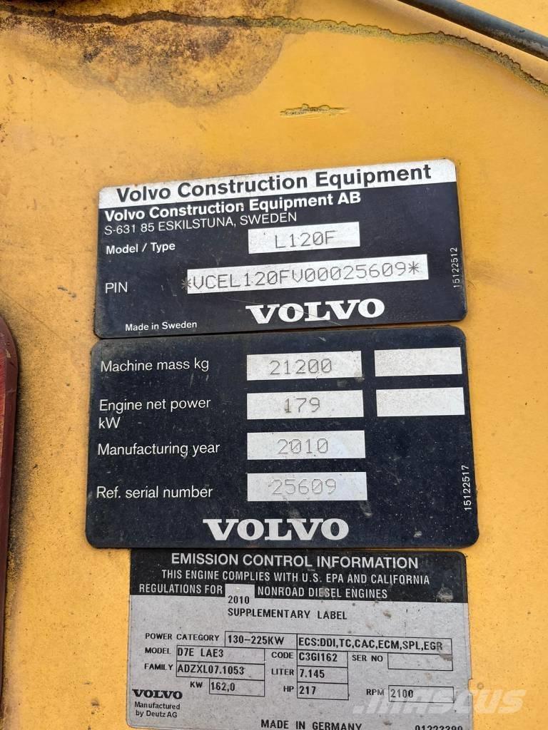 Volvo L 120 F Incarcator pe pneuri