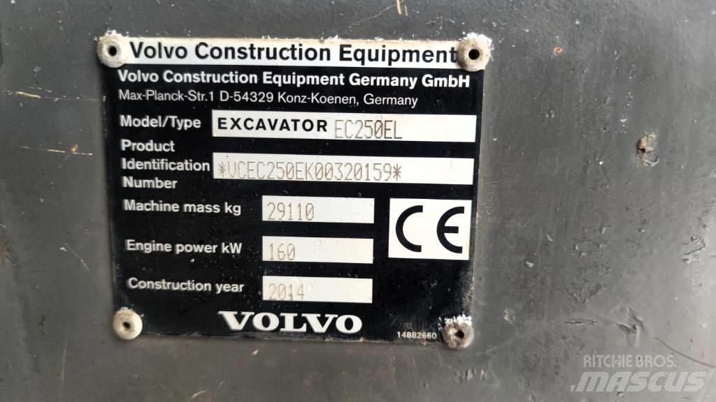 Volvo EC 250 EL Excavatoare pe șenile
