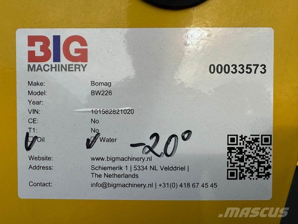 Bomag BW226 Compactoare monocilindrice