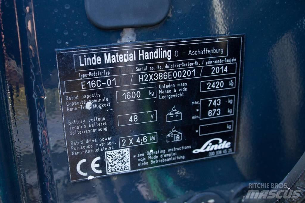 Linde E 16 Stivuitor electric