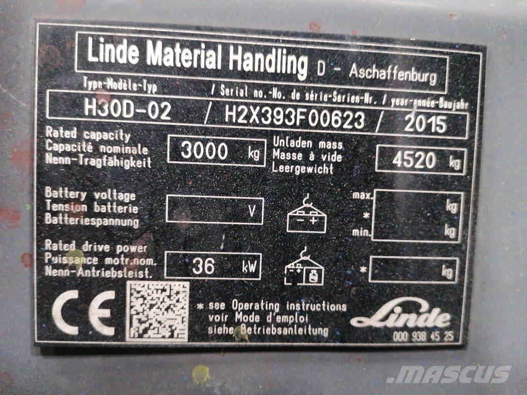 Linde H30D-02 Stivuitor diesel