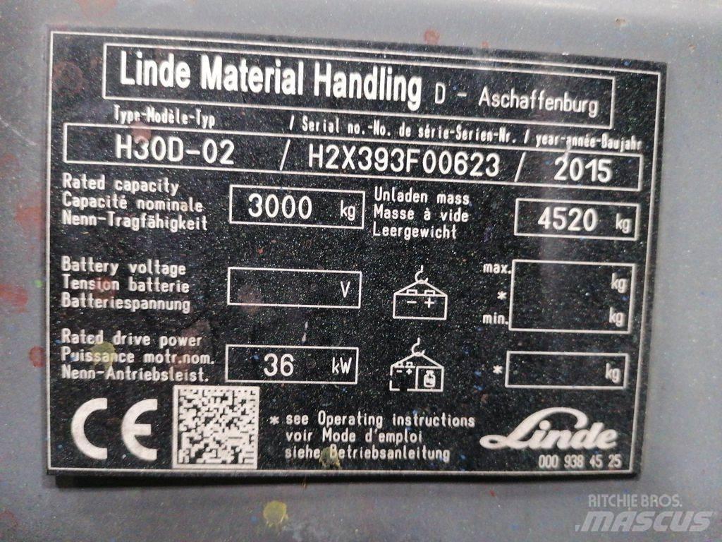 Linde H30D-02 Stivuitor diesel
