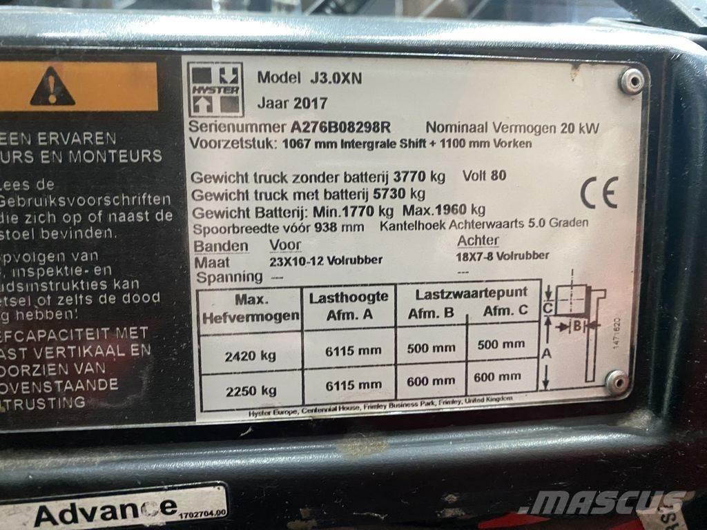 Hyster J3.0XN Stivuitor electric