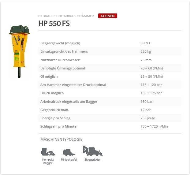 Indeco HP 550 FS Ciocane / Concasoare