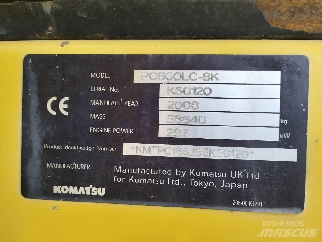 Komatsu PC600LC-8K Excavatoare pe șenile
