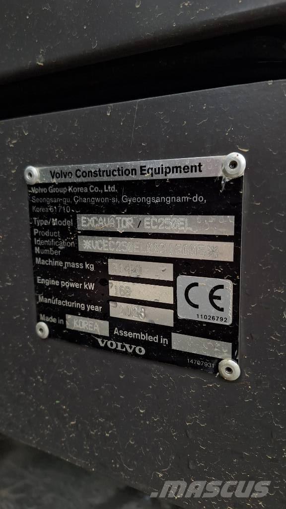 Volvo EC 250 EL Excavatoare pe șenile
