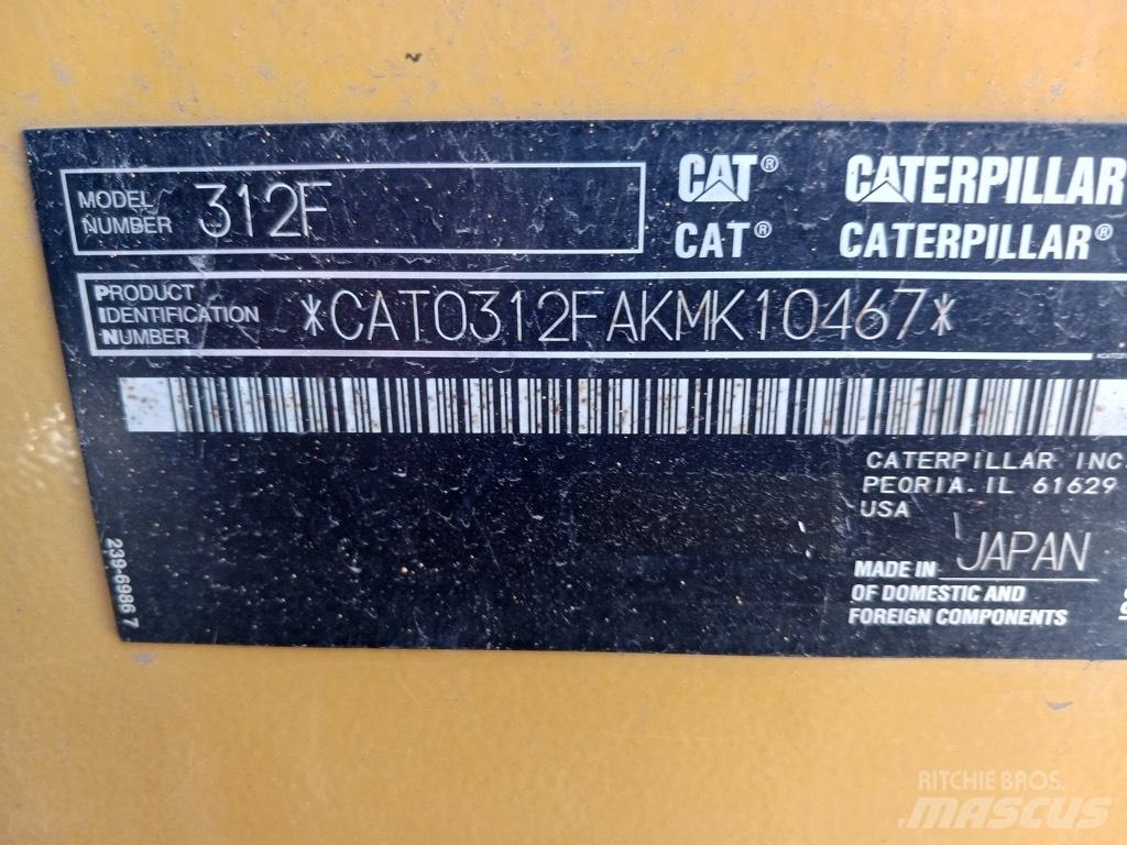 CAT 312 F Excavatoare pe șenile

