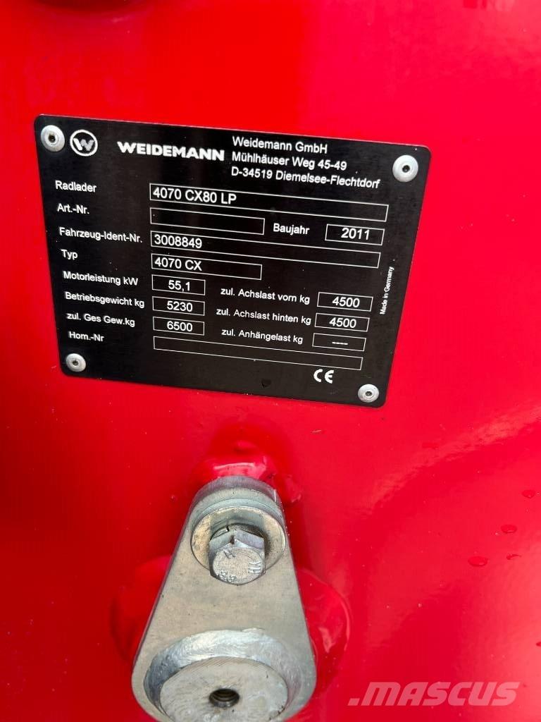 Weidemann 4070CX80LP Incarcator pe pneuri