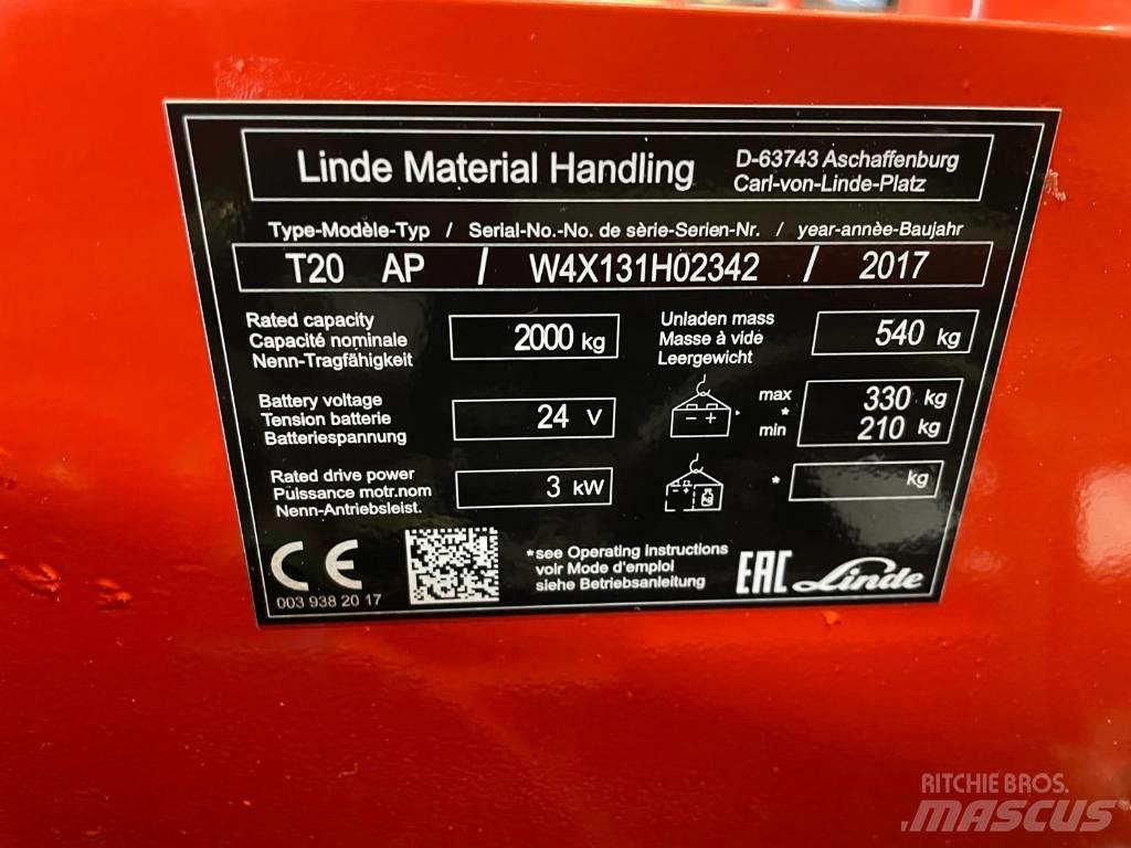 Linde T 20 Transpaleta manuala