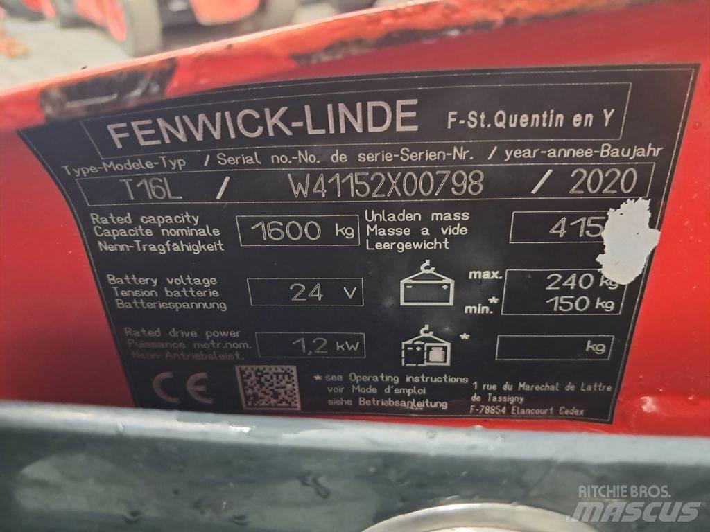 Linde T16L Transpaleta electica cu furca