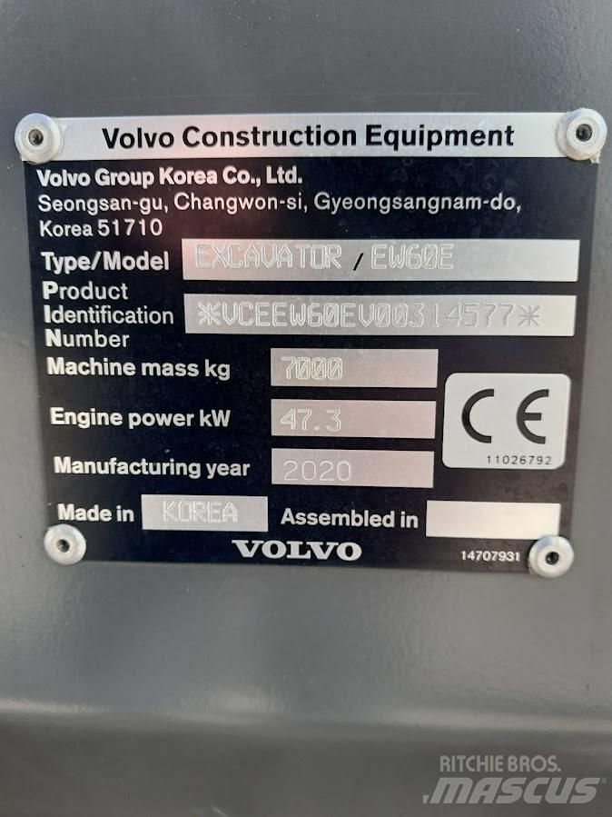 Volvo EW 60 E Excavatoare cu roti
