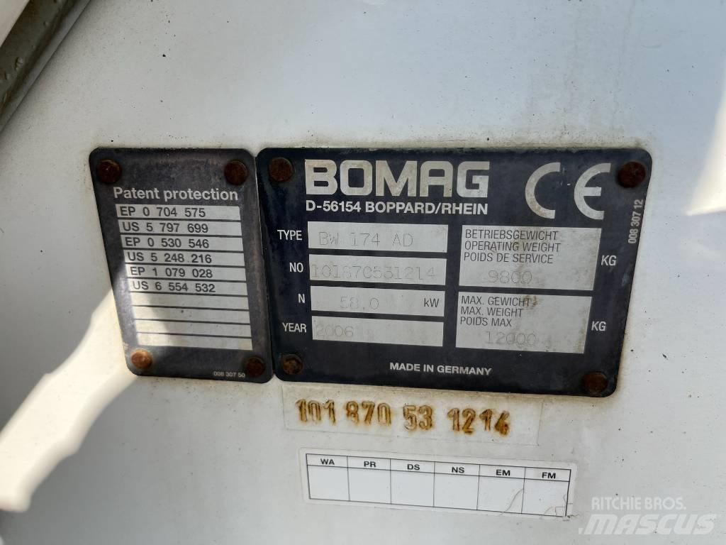 Bomag BW 174 AD Cilindri compactori dubli