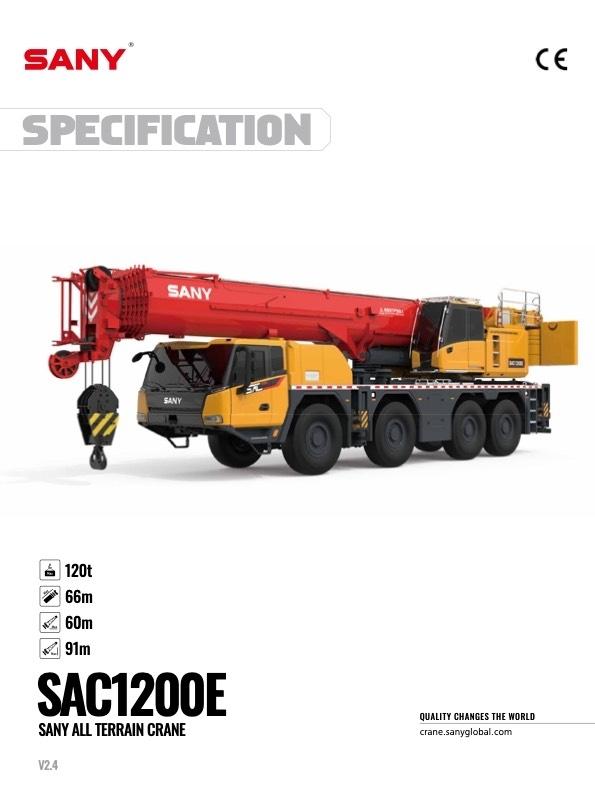 Sany SAC1200E Macara pentru orice teren