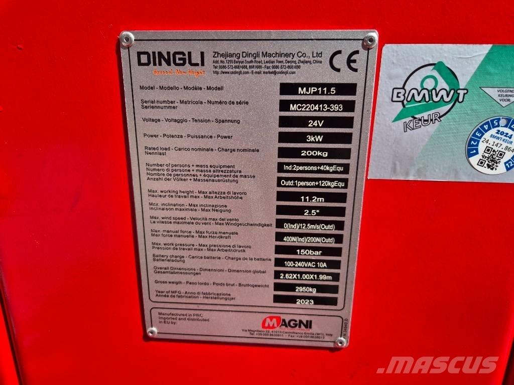 Magni MJP 11.5 Nacele cu brat articulat