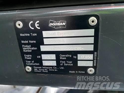 Doosan DX170W-5 Excavatoare cu roti