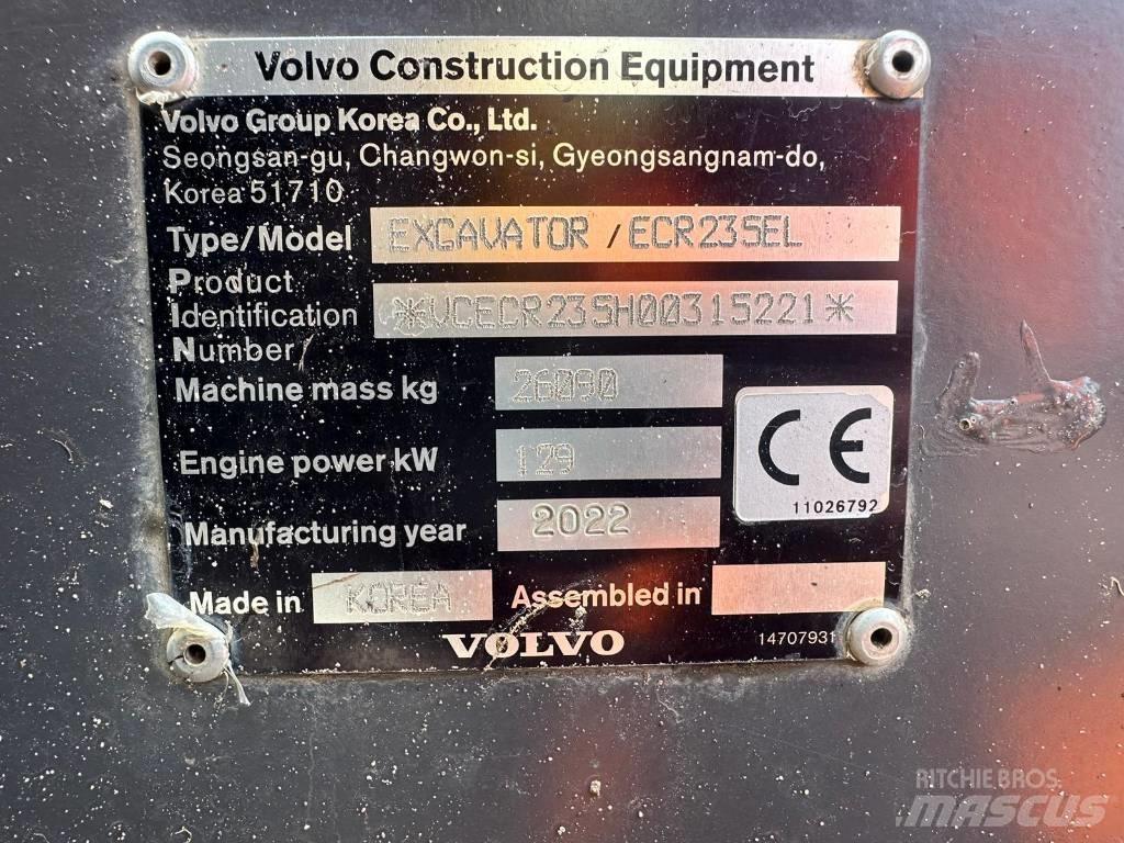 Volvo BM ECR235EL Excavatoare pe șenile
