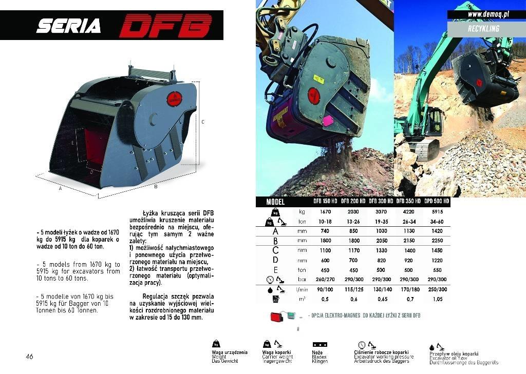  DEMOQ DFB200 cupe zdrobitoare