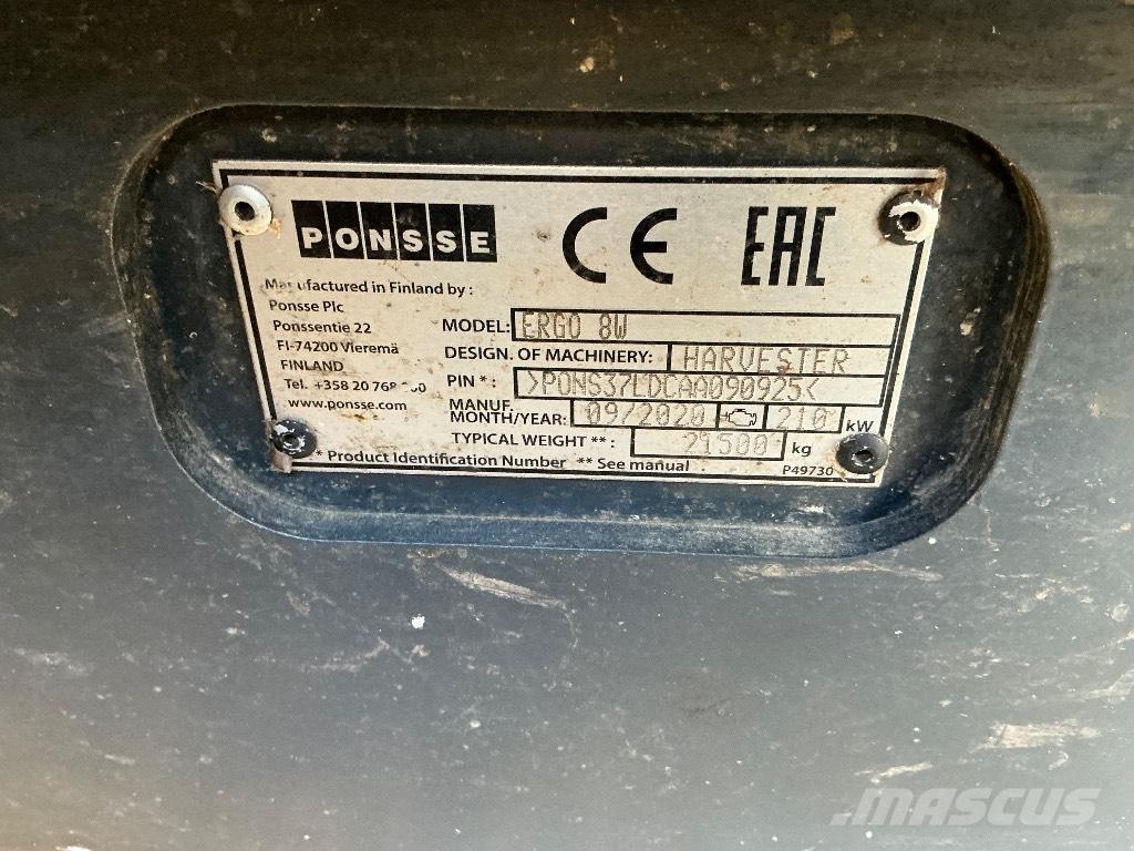 Ponsse ERGO 8W Combine forestiere