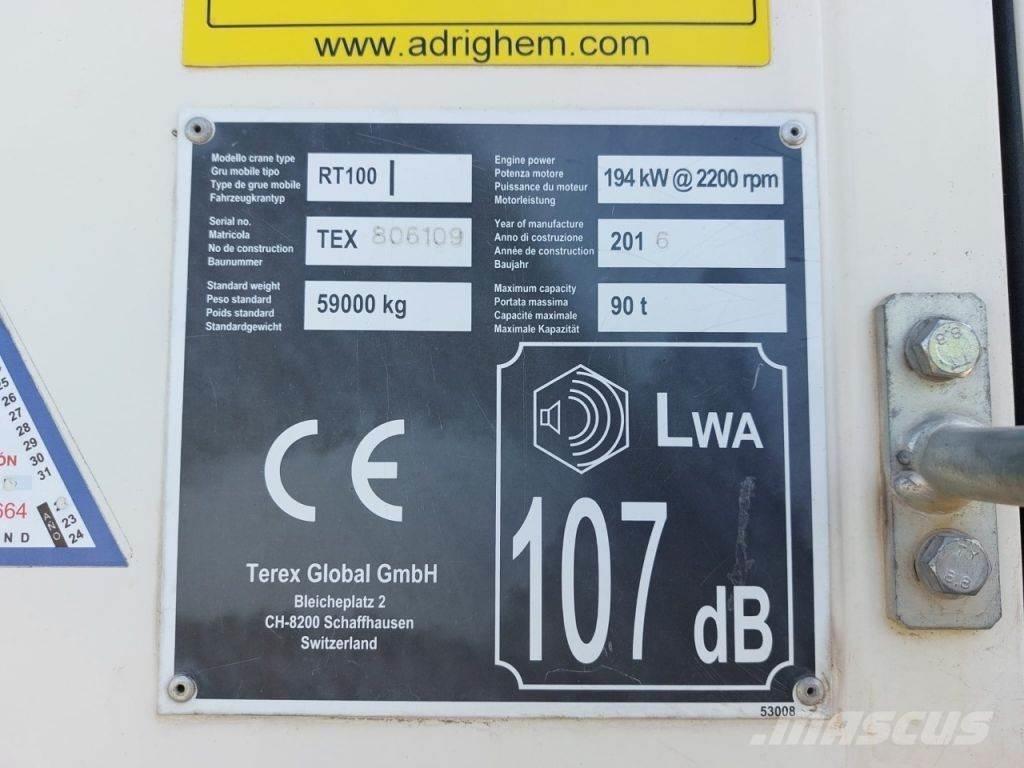 Terex RT100 Macara teren accidentat