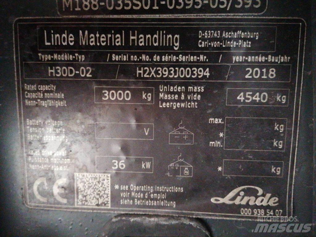 Linde H30D-02 Stivuitor diesel