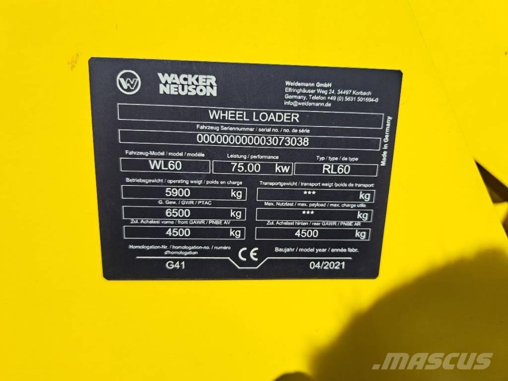Wacker Neuson WL60 Incarcator pe pneuri