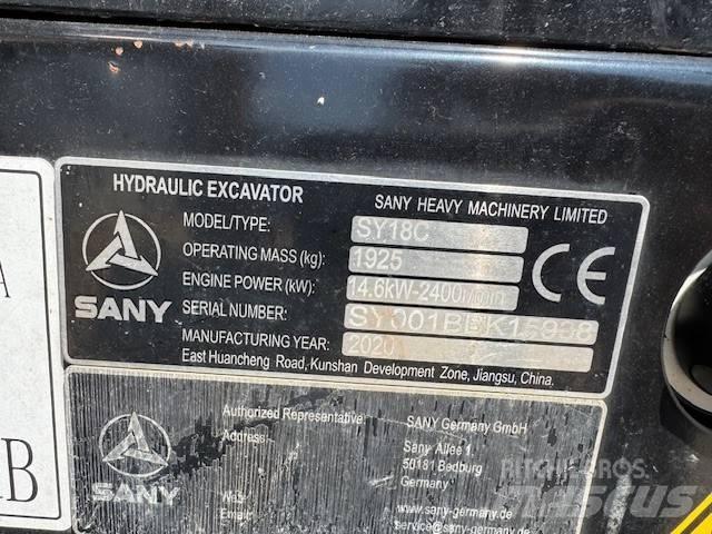 Sany SY 18 C Mini excavatoare < 7t