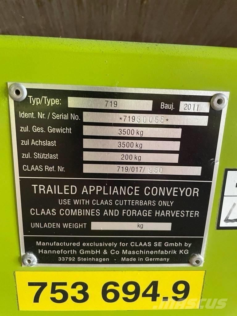 CLAAS V 750 Combine capete pentru culegatoare