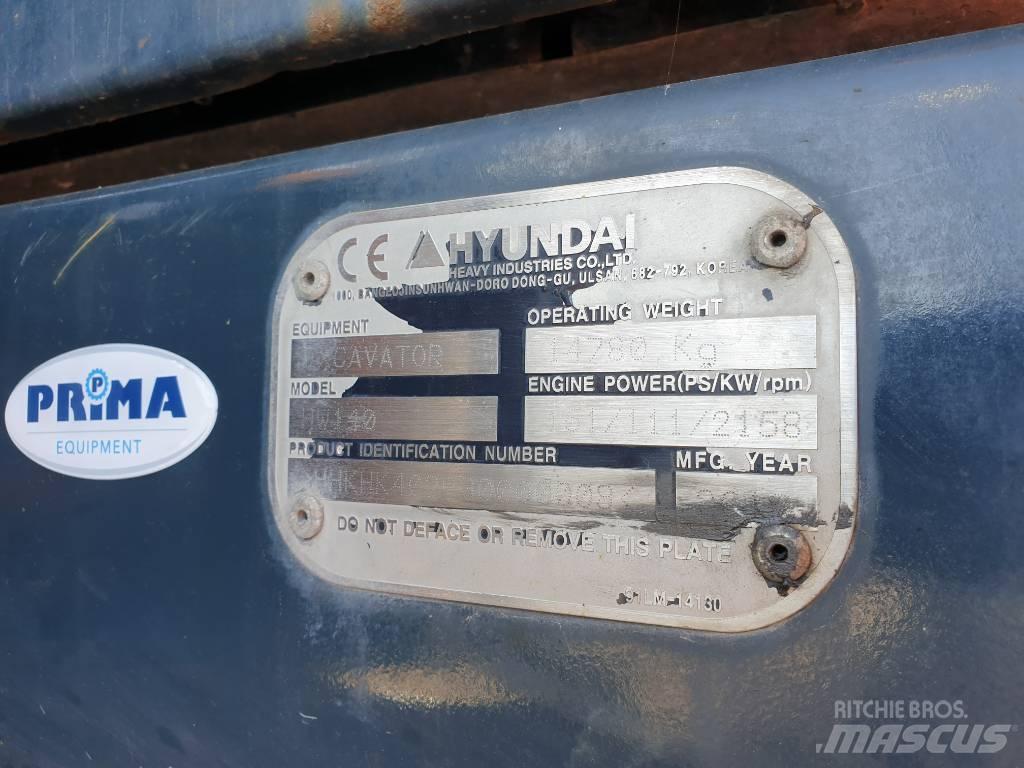 Hyundai HW140 Excavatoare cu roti
